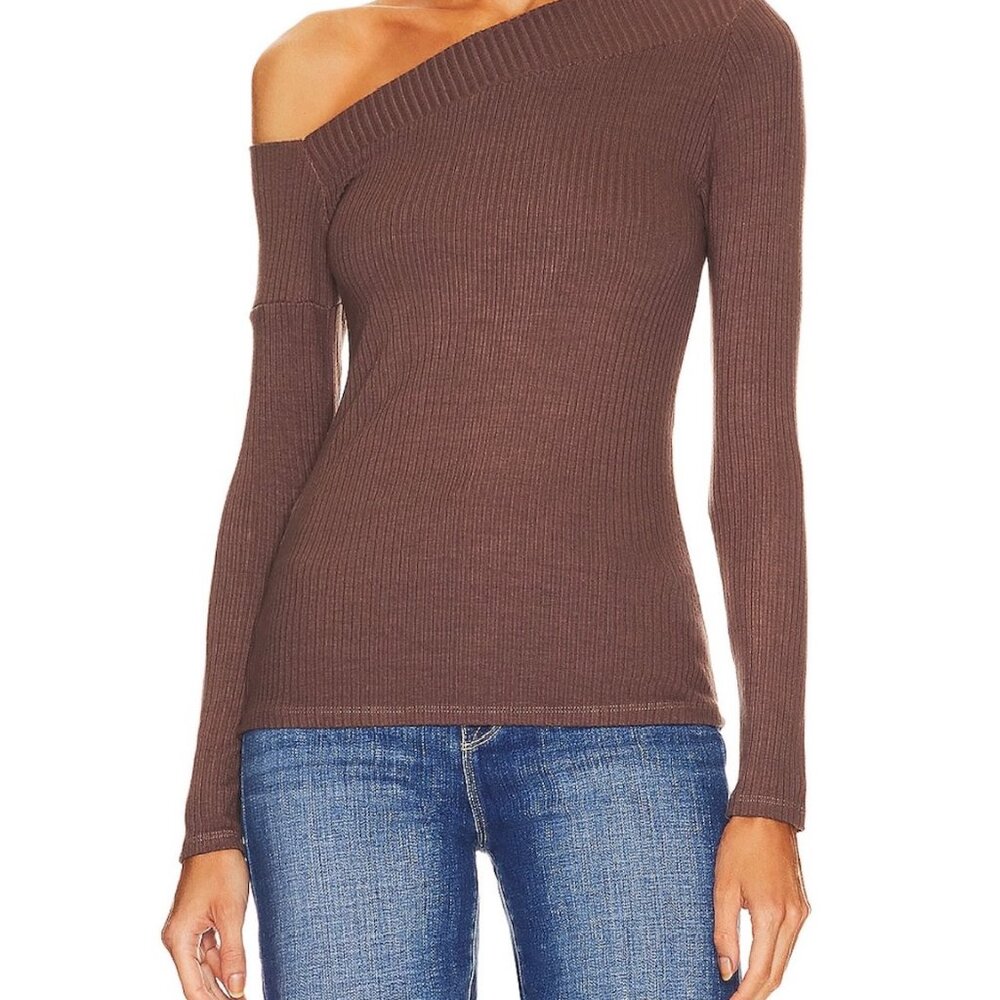 Michael Lauren Off Shoulder Long-Sleeve
